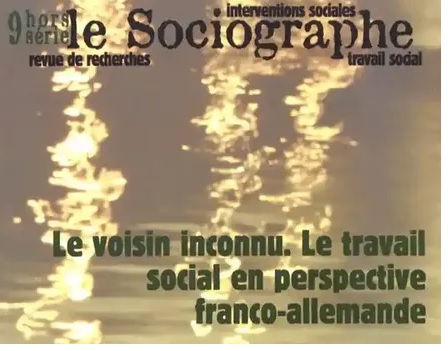 Couverture du n° hors série de la revue Le Sociographe sur l'action sociale en Allemagne
