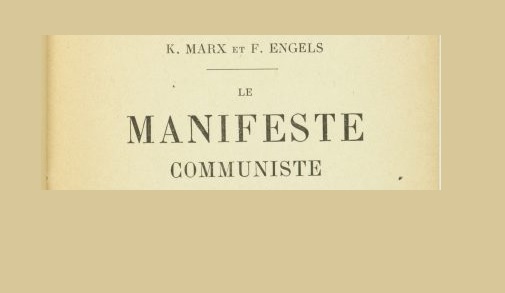 Couverture du livre Le manifeste communiste